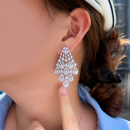 Ondelle Crystal Waterfall Earrings