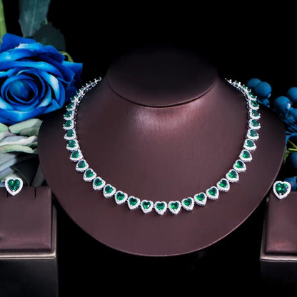 Argenta Silver-Tone Crystal Jewelry Set