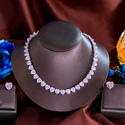 Argenta Silver-Tone Crystal Jewelry Set
