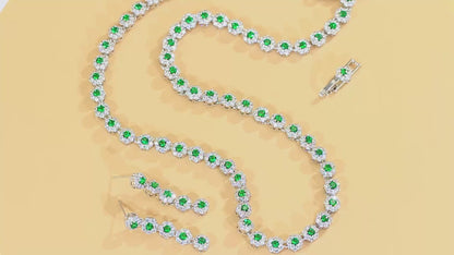 Blanche Pavé Bridal Jewelry Set