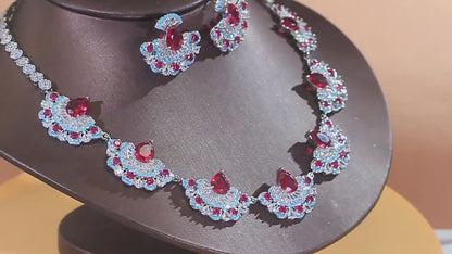 Rosalind Rose-Tone Crystal Jewelry Set