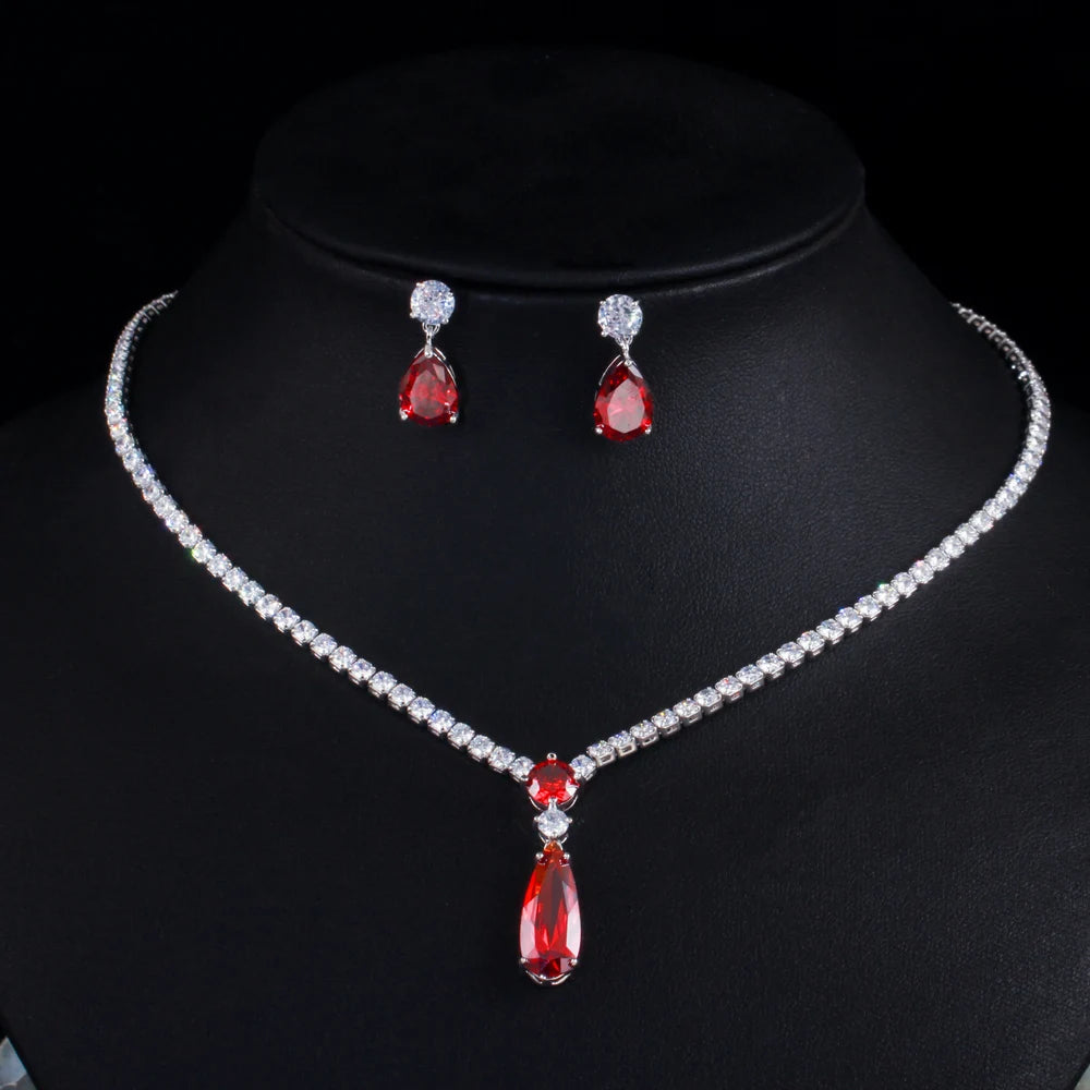 Lavande Purple Crystal Jewelry Set