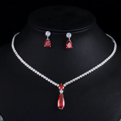 Lavande Purple Crystal Jewelry Set